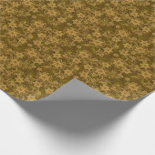 黄金ヴィンテージ花柄 ラッピングペーパー (角)