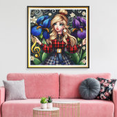 黄金交響楽団のアイリス キャンバスプリント (インサイチュ (リビング))