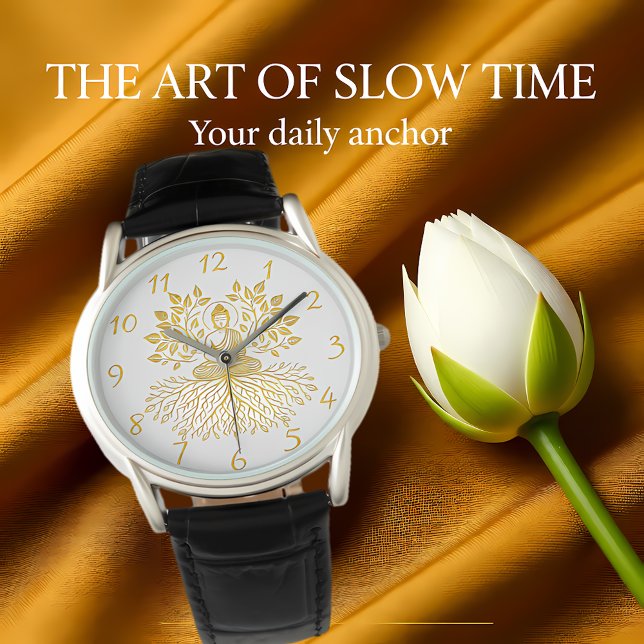 黄金仏に囲まれた自然。 腕時計 (クリエイターアップロード済み)