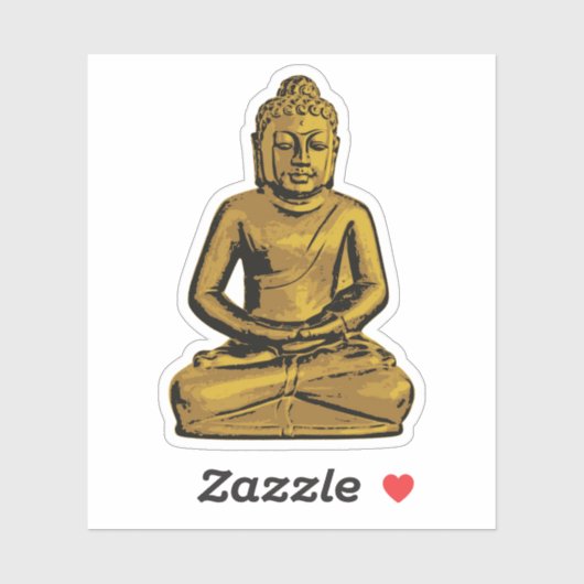 黄金仏像 シール (シート)