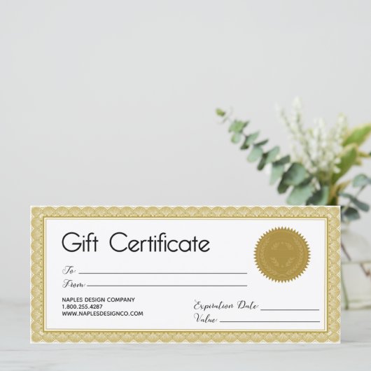 黄金印鑑証明書 (スタンド正面)