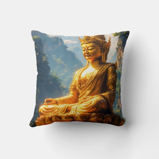 黄金地大仏 クッション (裏面)