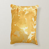 黄金大理石インクパターン アクセントクッション (裏面(縦))