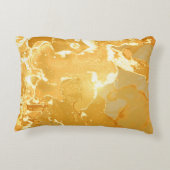 黄金大理石インクパターン アクセントクッション (裏面)