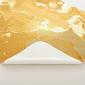 黄金大理石インクパターン シェルパブランケット (3/4)