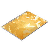 黄金大理石インクパターン ノートブック (左側)