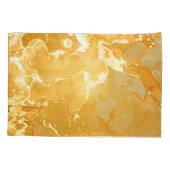 黄金大理石インクパターン 枕カバー (裏面)