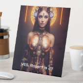 黄金女神サイボーグ 台座サイン (インサイチュ)