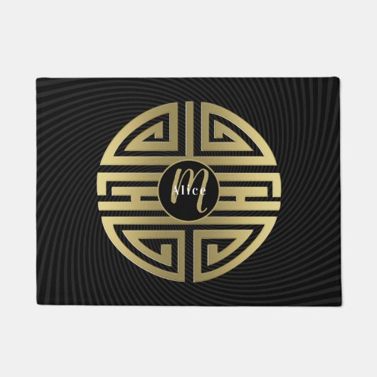 黄金寿 |素晴らし中国のキャラクター ドアマット (正面)