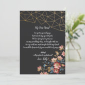 黄金幾何学模様が私の花嫁になる 招待状 (スタンド正面)