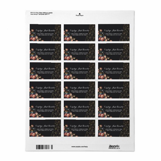 黄金幾何学 ラベル (フルシート)