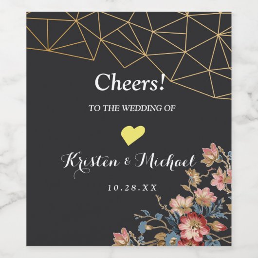 黄金幾何学 ワインラベル (シングルラベル)