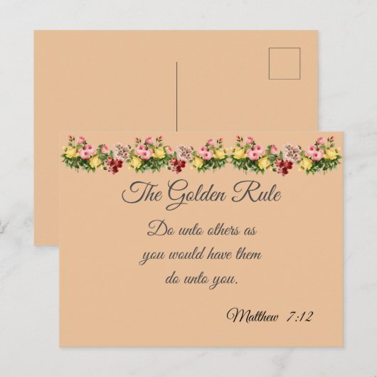 黄金律 ポストカード (正面/裏面)