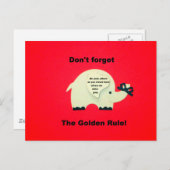 黄金忘れの規則を守れ ポストカード (正面/裏面)