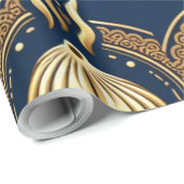 黄金抽象芸術 ラッピングペーパー (ロールコーナー)