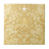 黄金星モザイク装飾 タイル (正面)