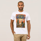 黄金時代の喜劇的な芸術-原子戦争 Tシャツ (正面フル)