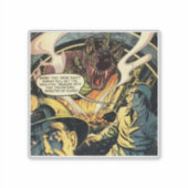 黄金時代の恐怖漫画 |ヴィンテージホラー漫画 シール (正面)
