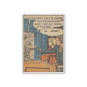 黄金時代の恐怖漫画 |ヴィンテージ漫画1970s シール (正面)