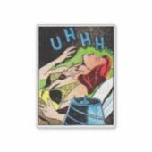 黄金時代の恐怖漫画 |怖いレトロ漫画1940s シール (正面)