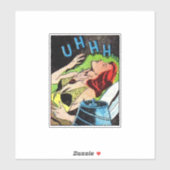 黄金時代の恐怖漫画 |怖いレトロ漫画1940s シール (シート)