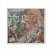 黄金時代の恐怖漫画 |怖いレトロ漫画1980s シール (正面)