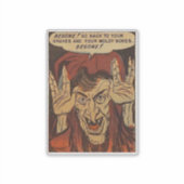 黄金時代の恐怖漫画 黄金時代の漫画書 シール (正面)