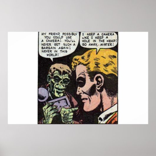 黄金時代の恐怖漫画 | 1960sヴィンテージ漫画 ポスター (正面)