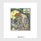 黄金時代の恐怖漫画 |40s怖い漫画 シール (シート)