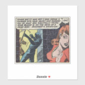 黄金時代の恐怖漫画 |70s怖いヴィンテージ漫画 シール (シート)