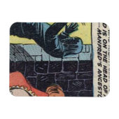 黄金時代の恐怖漫画 |70s怖いヴィンテージ漫画 マグネット (横)