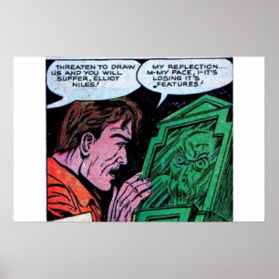 黄金時代の恐怖漫画   90sヴィンテージ漫画 ポスター