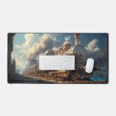 黄金時代の蒸気 – リーガルスチームパンク デスクマット (キーボード&マウス)