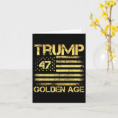 黄金時代2025米国トランプ_アメリカ黄金時代 カード (黄色い花)