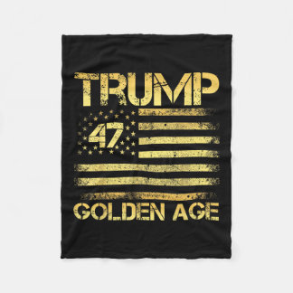 黄金時代2025米国トランプ_アメリカ黄金時代 フリースブランケット
