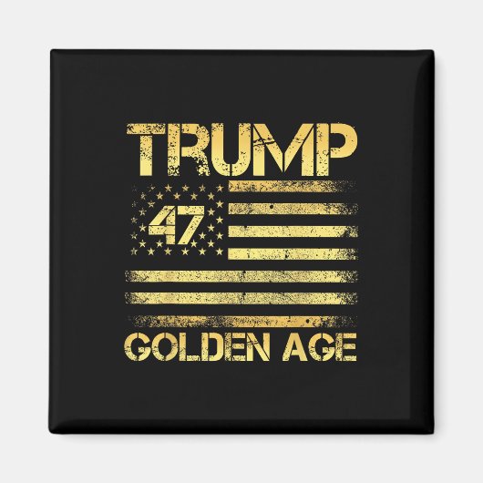 黄金時代2025米国トランプ_アメリカ黄金時代 マグネット (正面)