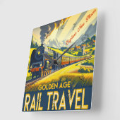 黄金時代 スクエア壁時計 (傾斜)