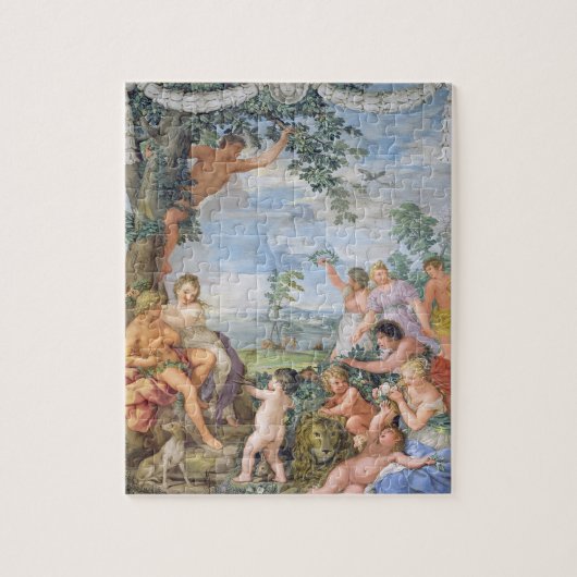 黄金時代(フレスコ画) ジグソーパズル (縦)