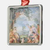 黄金時代(フレスコ画) メタルオーナメント (左)
