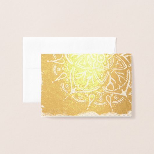 黄金時代 箔カード (封筒付き正面)