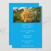 黄金時間のアメリカニレの花（AI） 招待状 (正面/裏面)