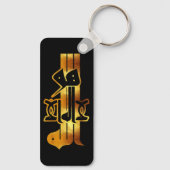 黄金書道：لا اله إلا الله هو الله キーホルダー (裏面)