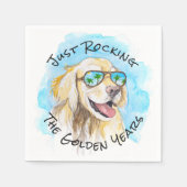 黄金期のプンおもしろい退職 スタンダードカクテルナプキン (正面)