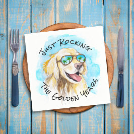 黄金期のプンおもしろい退職 スタンダードカクテルナプキン