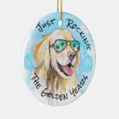 黄金期のプンおもしろい退職 セラミックオーナメント (右)