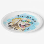 黄金期のプンおもしろい退職 ペーパープレート (アングル)