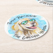 黄金期のプンおもしろい退職 ラウンドペーパーコースター (アングル)