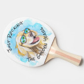 黄金期のプンおもしろい退職 卓球ラケット (横)
