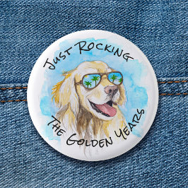 黄金期のプンおもしろい退職 缶バッジ