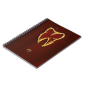 黄金歯の歯医者の歯科アシスタントエレガントギフト ノートブック (左側)